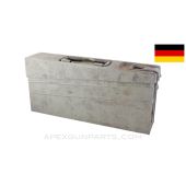 German MG3 / HK21 Ammo Can, Green, 7.62x51 NATO *Fair*