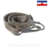 Yugoslavian M37 "Zbrojevka" ZB30J Double Hook Leather Sling *Poor*