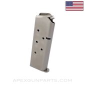 Colt 1911 Officer, Colt Defender New Agent Magazine 7rd, .45 Auto, Stainless Steel *NEW* 