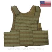 Eagle Industries CIRAS Plate Carrier, No Shoulder Pads, Large, Coyote *Very Good*