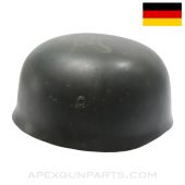 German M38 Fallschirmjäger WW2 Type (Paratrooper) Helmet, Painted Dark Grey, New MFG *Good* 