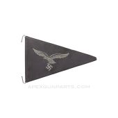 German WWII Luftwaffe Officer Vehicle Car Fender Pennant Flag, New MFG *Good*