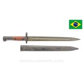 Brazilian M1935 Mauser Bayonet and Scabbard *Good* 