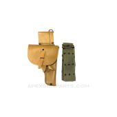 SPECIAL! French Auto Pistol Holster with FREE Greek M1956 Pistol Belt Bundle, *Good*