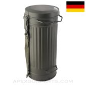 German Gas Mask Canister, Steel, Unmarked *Very Good*