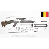 BGS FAL Parts Kit, w/ Type A Wood Stock, Stamped Steel Hand Guards & Bipod, Short Gas Piston and Tube, Non-matching 7.62x51 *Good* 
