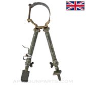 Lewis Gun Bipod Assembly, w/ Handmade Ring *Good*