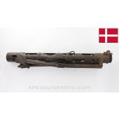 Madsen LMG Medium Length Barrel Shroud Assembly, w/ Incomplete / Bent Bipod Assembly, No Sight Protector *Fair* 