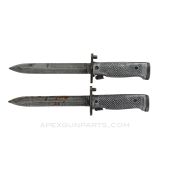 M5 Bayonet for M1 Garand Rifle W / Aluminum Grips, Foreign Made, *Fair*