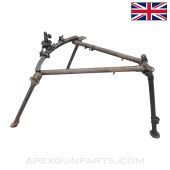 Bren MK1 Tripod, w/ Early Buttstock Handle Retainer, Adjustable MK2 Style Front Leg, WW2 Dates *Good*