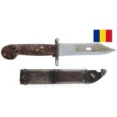 Romanian AKM Type 1 Bayonet, w/ Scabbard *Fair / As-Is*