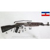Yugoslavian M64 Fixed Stock Parts Kit, w/ Original Populated Barrel, Partially Matching, 7.62x39 *Fair*
