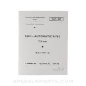 MAS 49-56 Rifle Technical Guide, 1st Edition, 1962 Paperback, Translation from Original *NEW*