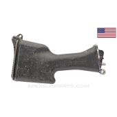 M249 Buttstock Fixed Early Style W Buffer Assembly, Black Polymer W/ Aluminum Butt Plate *Fair*