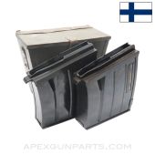 Finnish Lahti L-39 Anti-Tank Rifle Magazine, 10rd, Set of 2 w/ Transit Case, 20x138mmB *Very Good*