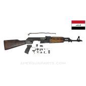 Iraqi Tabuk AK47 / AKM Fixed Stock Parts Kit, w/ Populated Barrel Assembly, 7.62x39 *Good* 