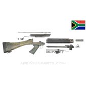 Rhodesian FAL Rifle Parts Kit, w/ Polymer Stock, Grip & Handguard, Camo Painted, 7.62x51 NATO *Good*