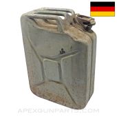 German Wehrmacht Petrol Jerry Can, 20L, WWII Dates, Tan Painted *Good* 