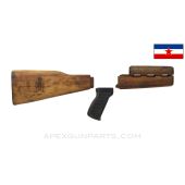 Yugoslavian M70 Furniture Set, Wood, w/ Serbian Coat of Arms, Sanded Finish, *Good*