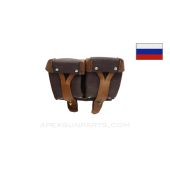Mosin Nagant Rifle Two Pocket Ammunition Pouch, 7.62X54R *Good*