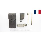 French MAT-49 SMG Cleaning Kit, Complete w/ Leather Carry Case *Good*