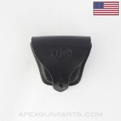 Triple K #47 Bullet Pouch, Civil War Black Leather *NEW*