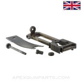 British P14 Rear Sight Assembly, w/ Spring & Pin, *Good*