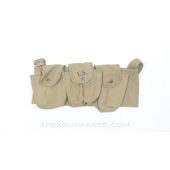 1918 BAR Magazine Bandolier, 3 Pouch, Left Side *NEW Aftermarket Manufacture*
