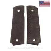 USGI 1911 Grip Set, Brown Plastic *Good*