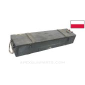Vickers / Lewis Gun Transit Crate, w/ Inserts, Converted from Polish Goryunov MG Transit Crate *Very Good* 
