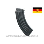 East German AK-47 Magazine, 30rd, Steel, Blued, 7.62x39 *Good* 