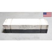 US Navy 3 Inch Gun Drill Round Transit Crate, w/ Inserts, Wood *Good* 