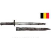 FN Model 24 Mauser Bayonet and Scabbard *Fair*