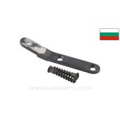 Bulgarian AK-47 Milled Buttstock Lower Tang, w/ Mount Screws, *Good*
