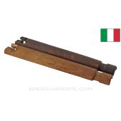 Carcano M91 Carbine Handguard, 9.75", Stripped, Wood, Cracked, *Good*