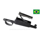 Brazilian Model 1908 Mauser Trigger Guard Assembly, Complete, w/ Parade Loop Hole, Milled, *Good*