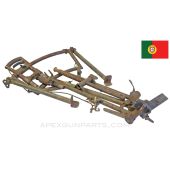 Madsen LMG Tripod, w/ Paddle Trigger, Green Painted, Portuguese Issued *Fair* 