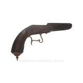 Flobert Style "Parlor" Pistol Wood Stock, w/ Trigger Guard *Fair*