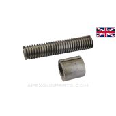 Vickers MG Tripod Outer Elevating Screw, w/ Elevating Nut *Good*