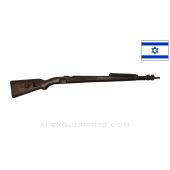 Israeli K98k Mauser Stock Assembly, 38", Wood, w/ Hand Guard & Metal Fittings, Early Waffen Marked, *Good*