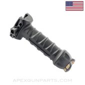 Tactical Foregrip w/Spring Out Bipod, Picatinny Mount, Heavy Duty, Polymer & Aluminum, Black, CZ PVG *NEW* 