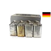 German WWII Machine Gun Service Box, w/ Oiler Set, Green Painted *Good*