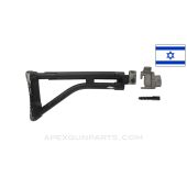 Galil AR/ARM/SAR Side Folding Stock, Complete w/ Hinged Locking Mechanism, Disassembled, Mixed Finish *Good* 