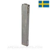 Swedish K / Carl Gustav Magazine, 36rd, Parkerized Steel, 9x19 *Very Good*