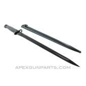 Yugoslavian M1924 Mauser Bayonet & Scabbard, BT3 Marked, 14.5 Inch Long Blade, Blued *Good to Very Good* 