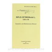 CETME Model L Rifle 5.56x45 Operation & Maintenance Manual, English Translation *NEW*