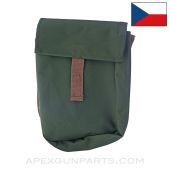 VZ-58 Four Magazine Divided Pouch, Green Nylon Canvas *NOS*