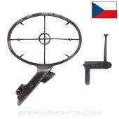 ZB-26/ZB-30 Anti Aircraft Front & Back "Spider" Sight, WWII Issue *Very Good*