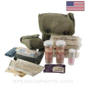 USGI Jungle First Aid/Medical Carrier Set, Canvas, w/ Original Contents & Alice Clips *Good*
