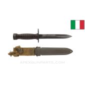 Italian M1 Carbine Bayonet, w/ Scabbard, *Good*